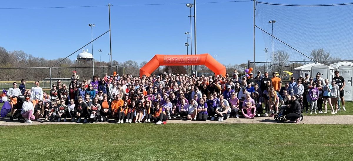 More than 200 people showed up for the "Miles of Strength" fundraiser supporting families of children fighting leukemia. (Submitted photo)