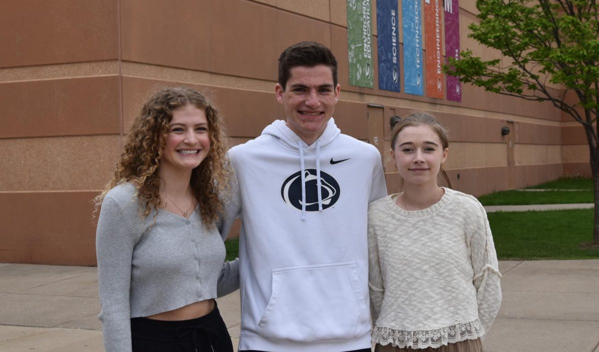Three PLHS students earned perfect scores when taking the ACT test. They are, from left to right, Meredith Clemens, Trevor Zwart, and Olivia Zirbel. (Prior Lake-Savage Area Schools)
