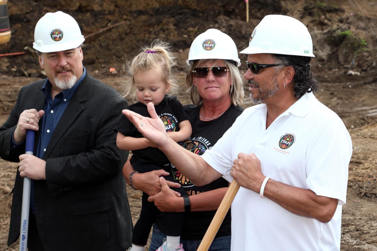 Manny Perez, long-time restaurateur, shared his vision for Chula's with those attended the project's groundbreaking earlier this month. (Photos by Adam's Travel Photography)