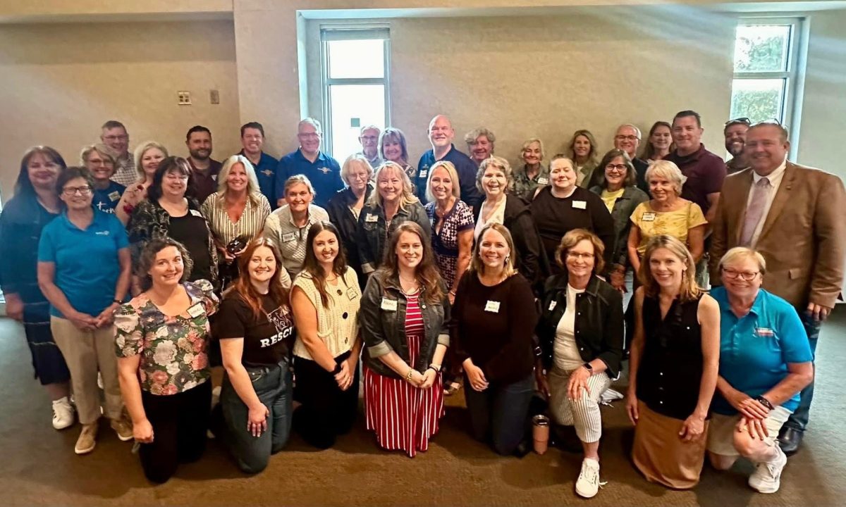 Representatives from various organizations that volunteered to help at the 2024 Lakefront Music Fest were special guests at a Rotary meeting when they received their donation check.