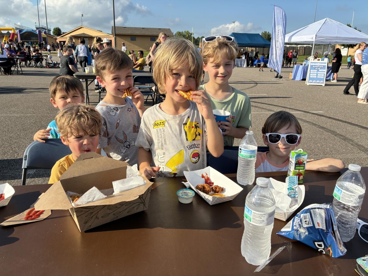 Youngsters attending the Back-to-School Celebration held Aug. 18 enjoyed many tasty treat options.