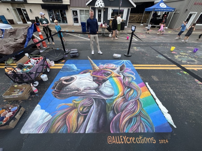 Colorful chalk creations will fill Main Avenue Sept. 12-13.