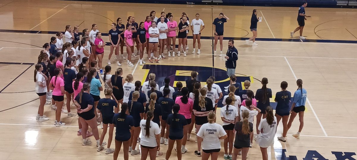 PLHS Volleyball Coach Mike Dean shares team expectations during recent tryouts.