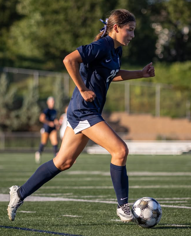 Senior Captain Teagan Jurek scored two goals against Chanhassen.   (Photo by Caty Mawing Photography)