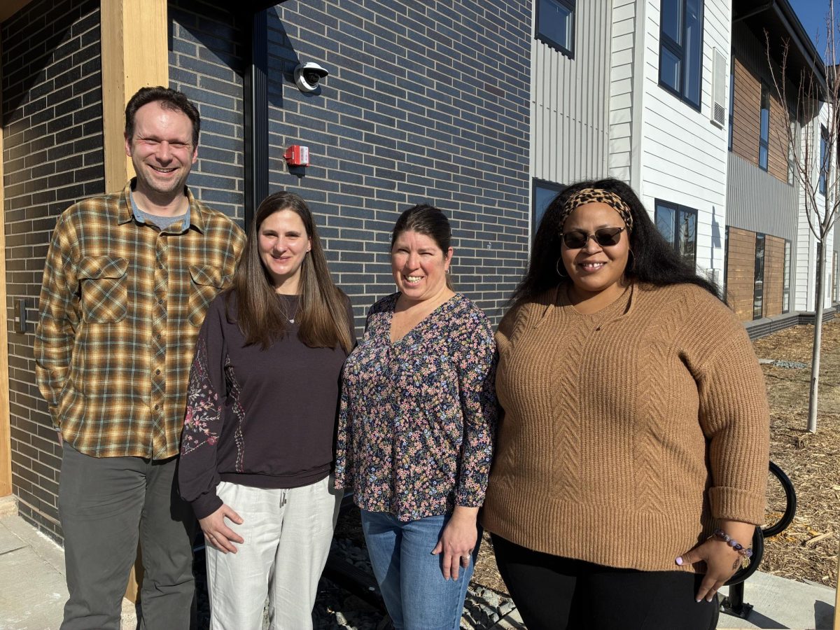 Peter Goldstein, Melanie Cole, Suzie Misel and Angel Igwenagu have worked together in preparing Hope's Portage for its opening in the coming weeks.