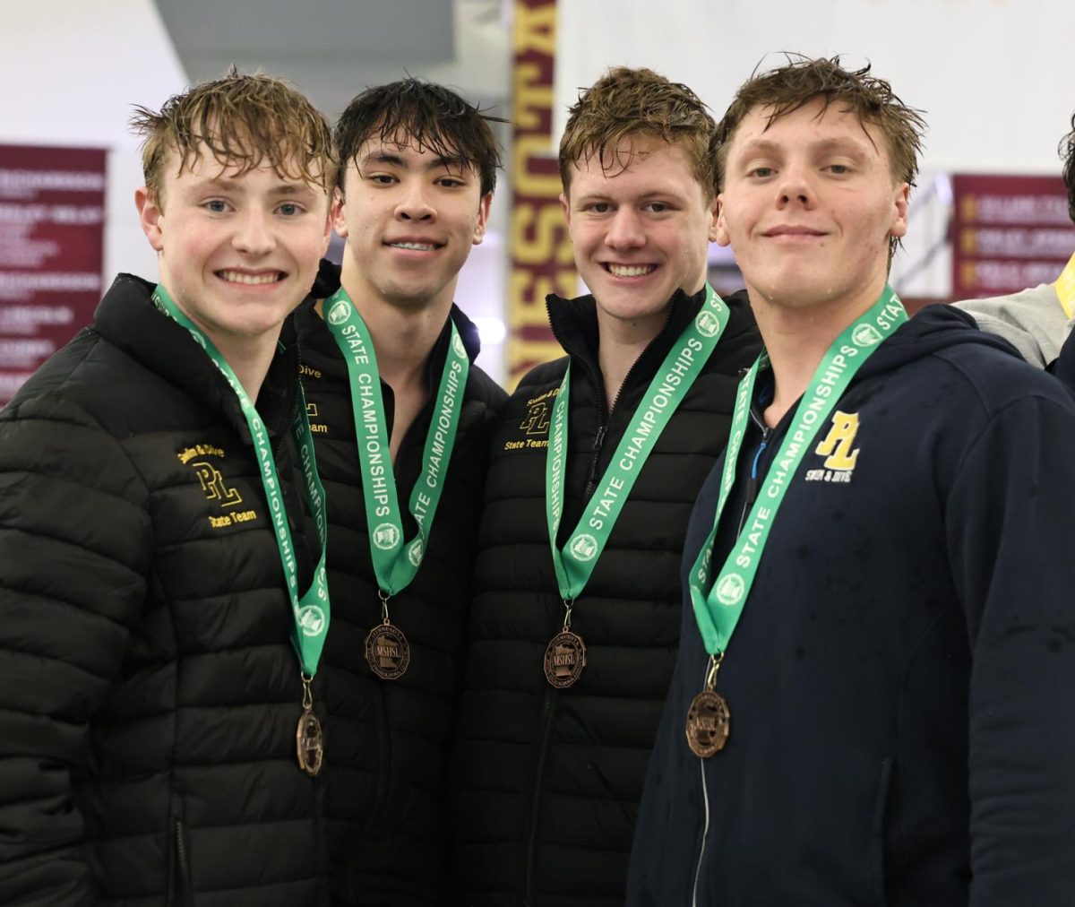 The 200-yard medley relay team included Owen Beaudette, Braxton Helmers, Jamey Solt and Mason Zobrack. The team finished fifth in the state final round.