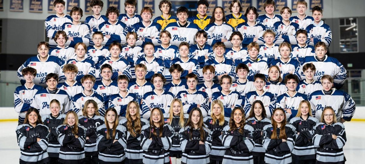 Members of the Prior Lake-Savage youth hockey teams