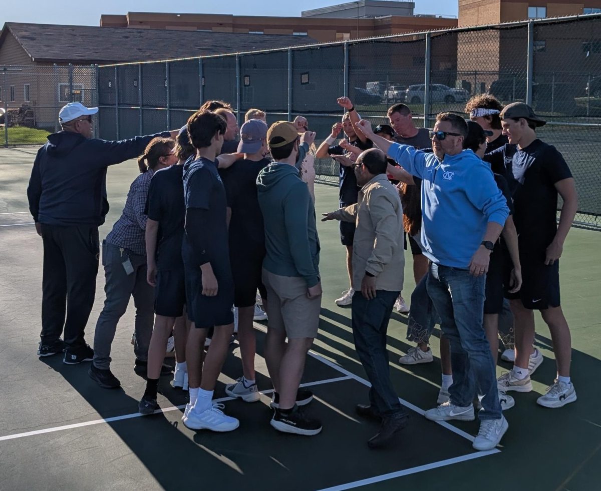 The conference-leading Laker boys' tennis team invited their favorite teachers to the courts on April 24, for Teacher Appreciation Night. The team's favorite educators stood side by side for starting lineup introductions and jumped into the pre-match huddle to send the Lakers off to another big conference win.