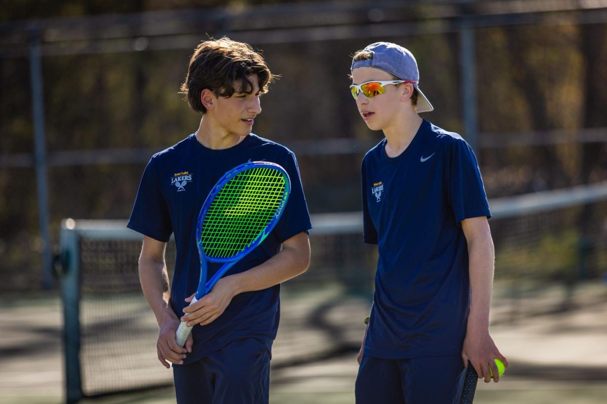 The home match on April 21 featured the Doubles 6-0, 6-0 Trifecta led by the freshman doubles duo of Matt Shplisher and Reid Breimhorst.