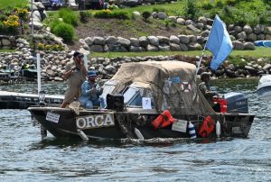 Jaws Legacy took first place honors in the July 4 boat parade.