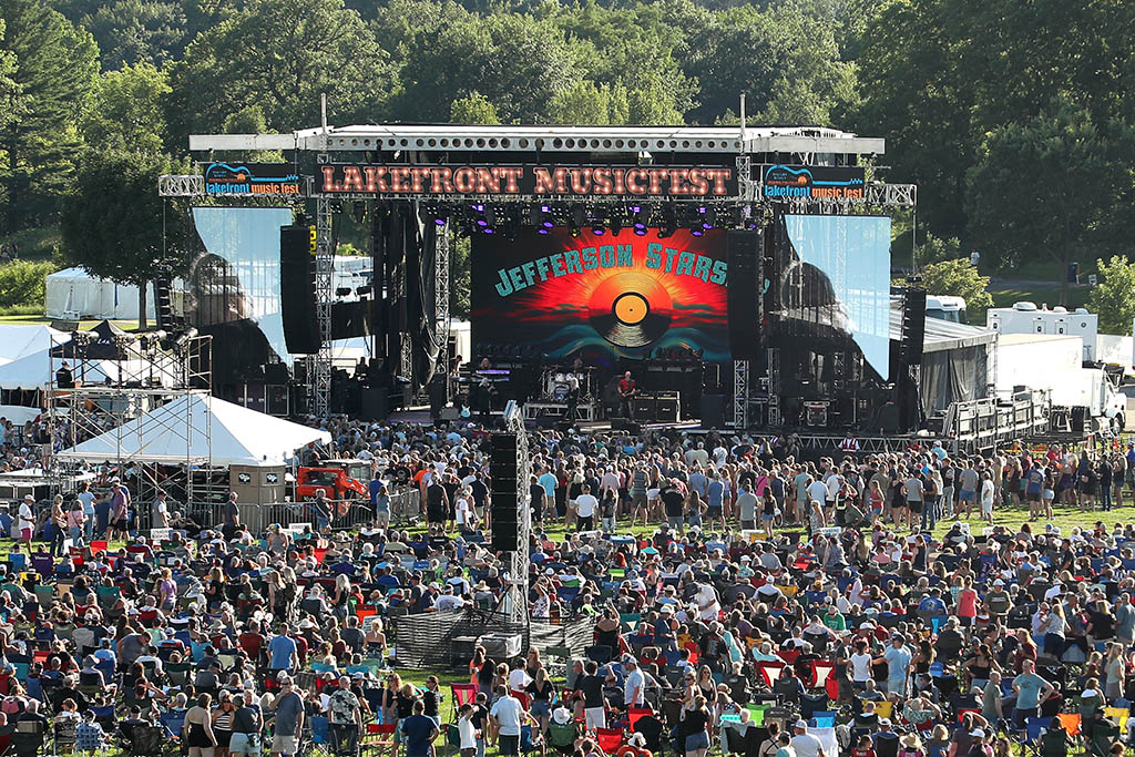 Lakefront Park was filled with thousands of concertgoers both days the festival was held.